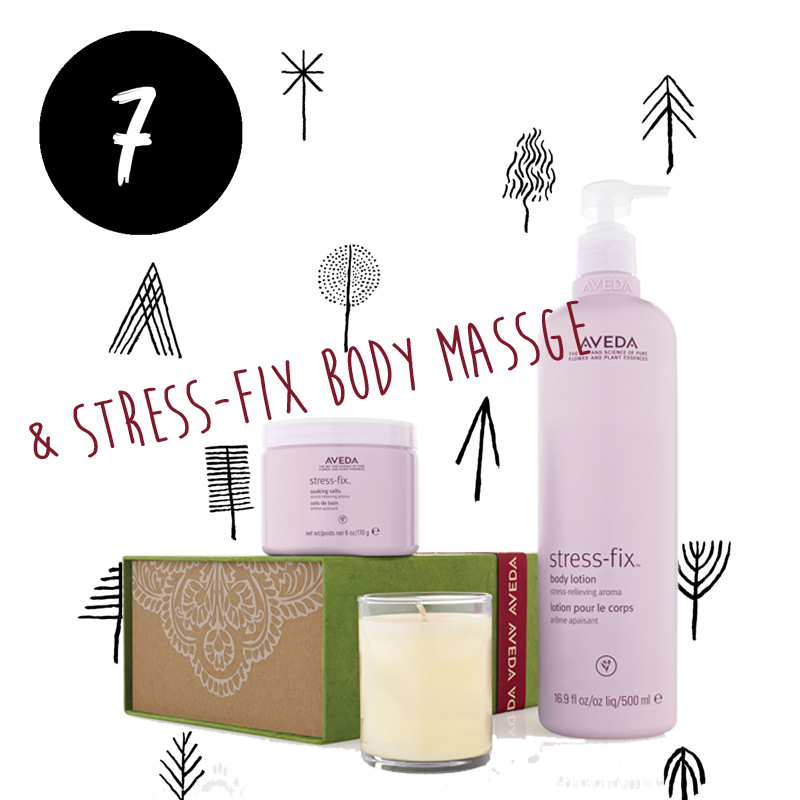 7. Türchen <br> Gewinnt ein AVEDA Stress Fix™ Set plus Massage