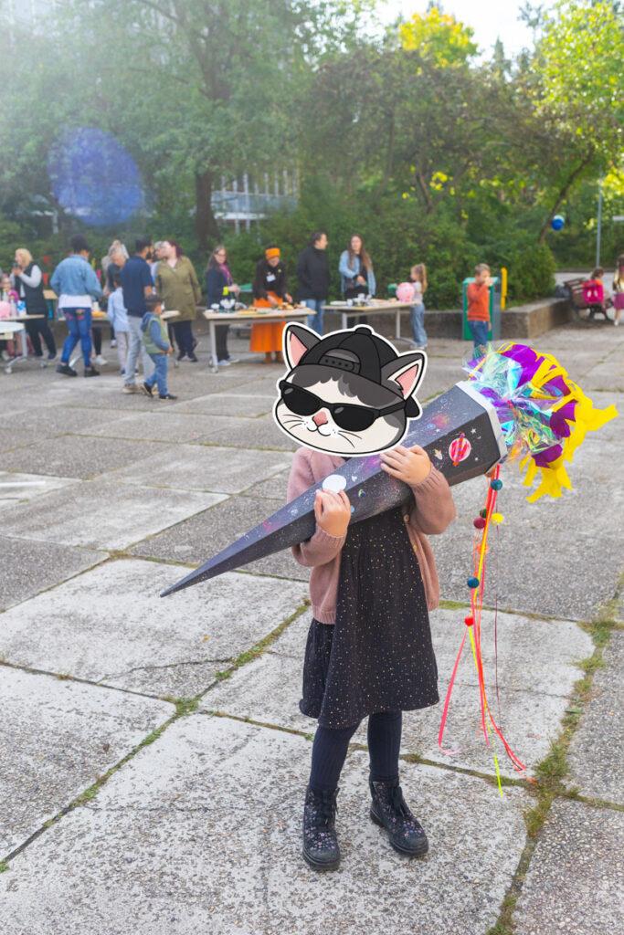 Weltraumschultüte DIY